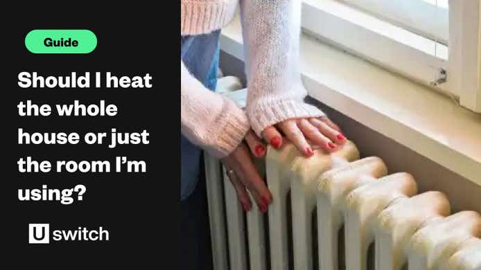 Woman's hands on radiator