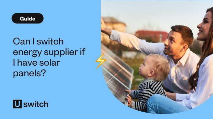 Family looking at their low carbon solar panels