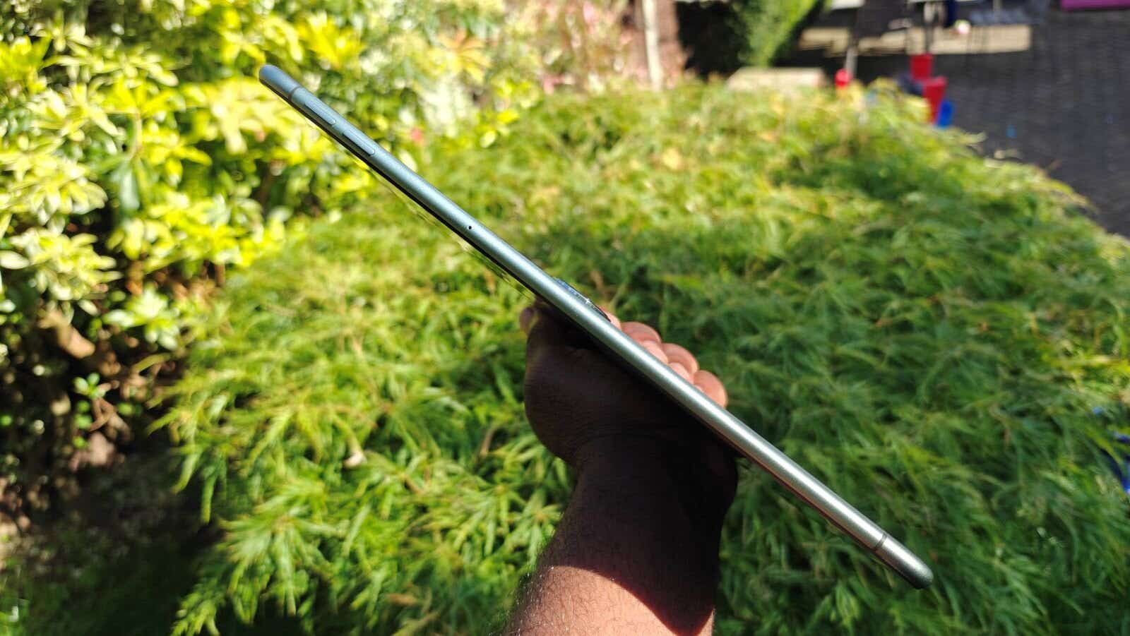 Side profile of the OnePlus Pad Go tablet 