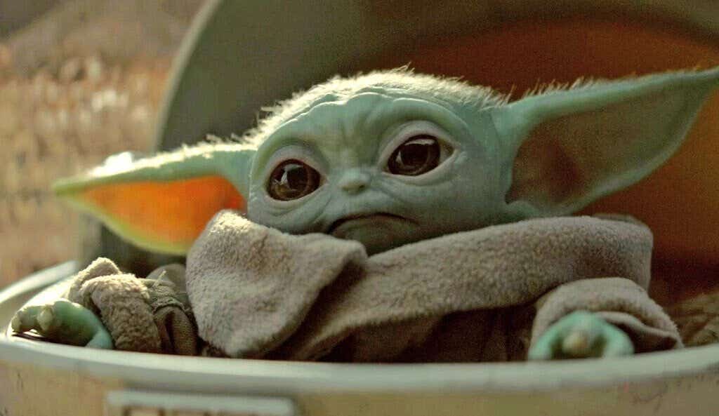 image of baby yoda on disney plus