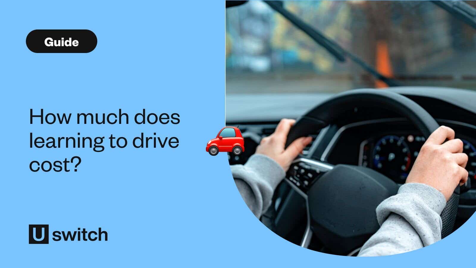 hands on car steering wheel