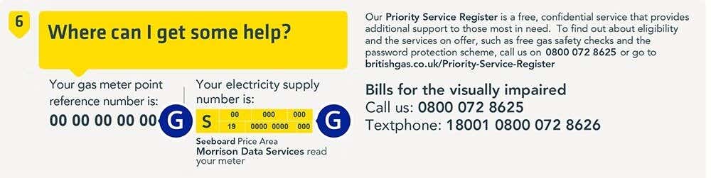 British gas bill g