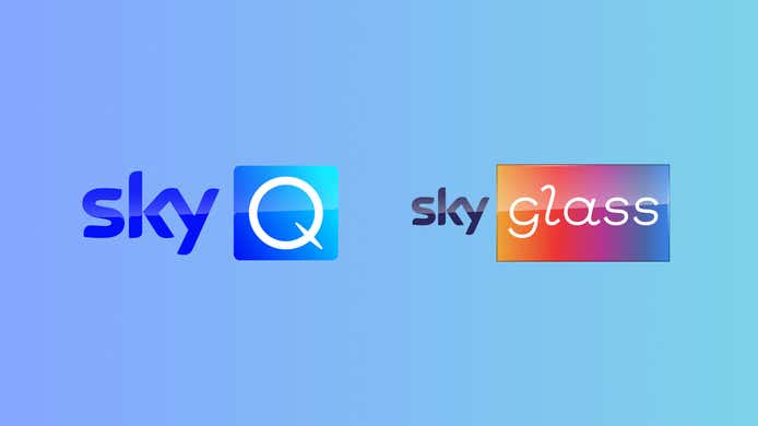 Sky Q and Sky Glass logos