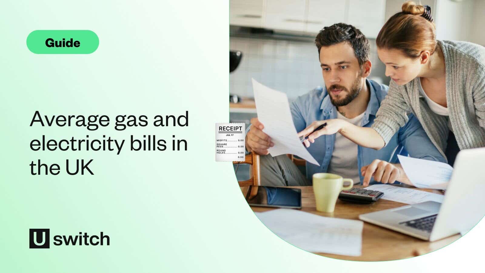 Average gas and electricity bills in the UK