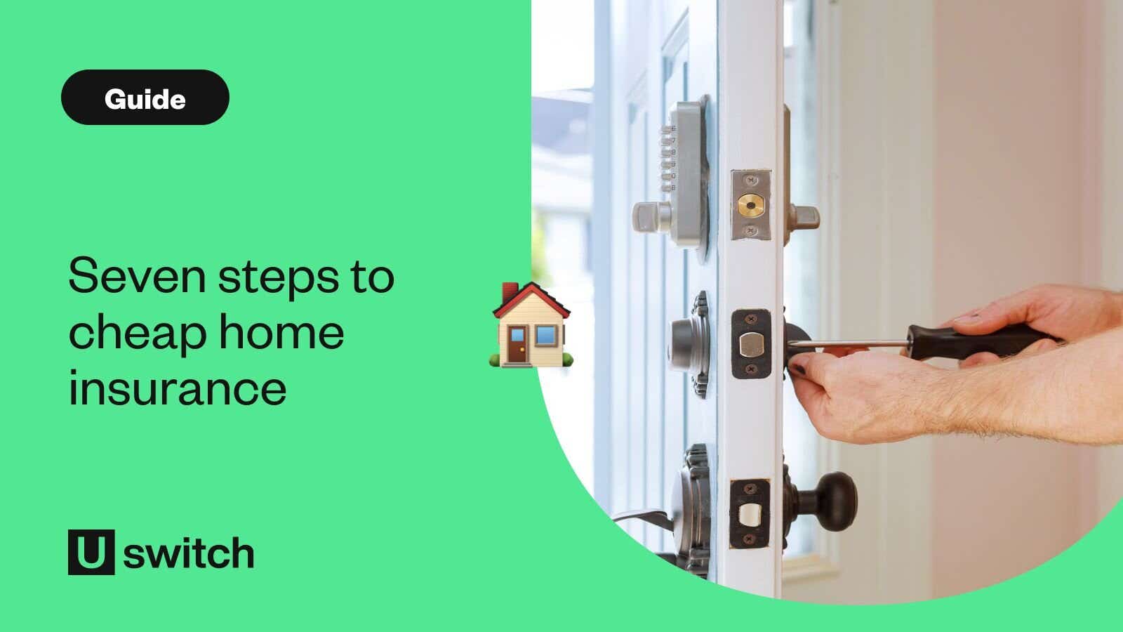 Person installing new lock on front door
