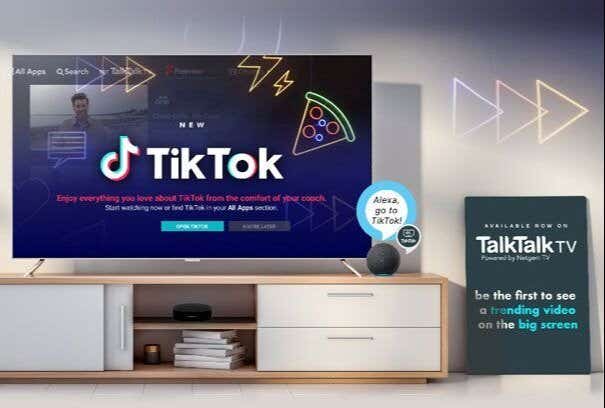 Netgem box with TalkTalk TV ad