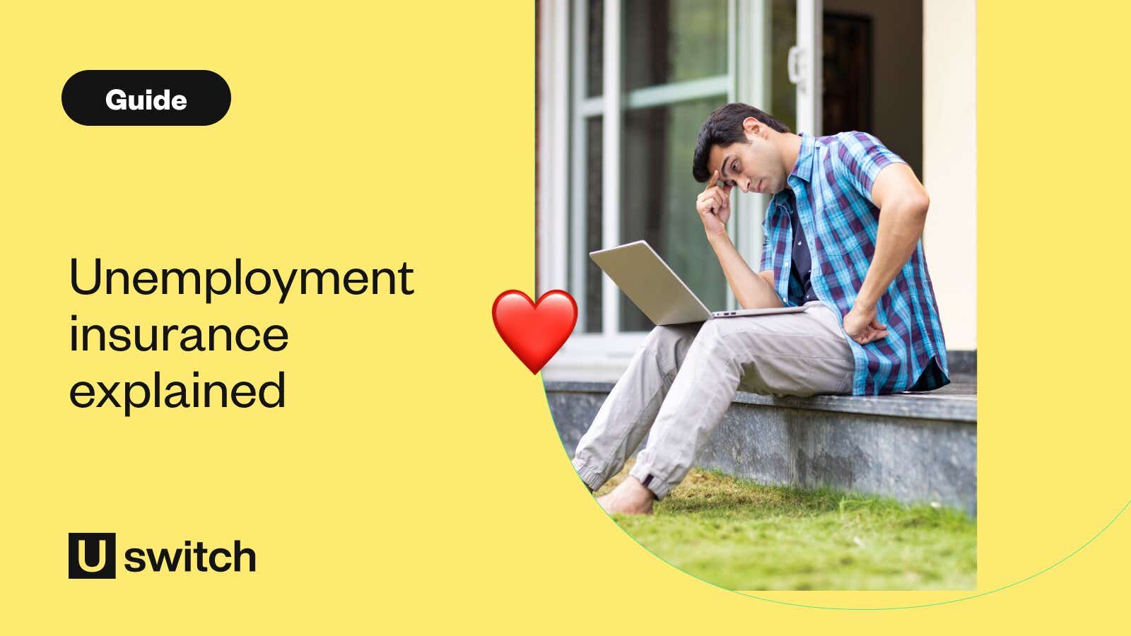 Man sits outside on steps looking stressed while working on a laptop