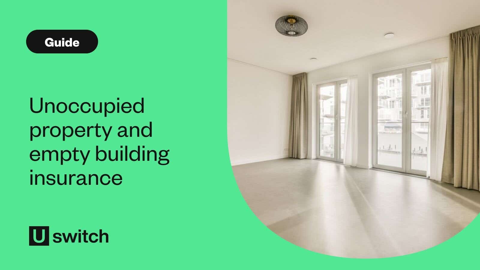 An empty room of a home looking towards the window