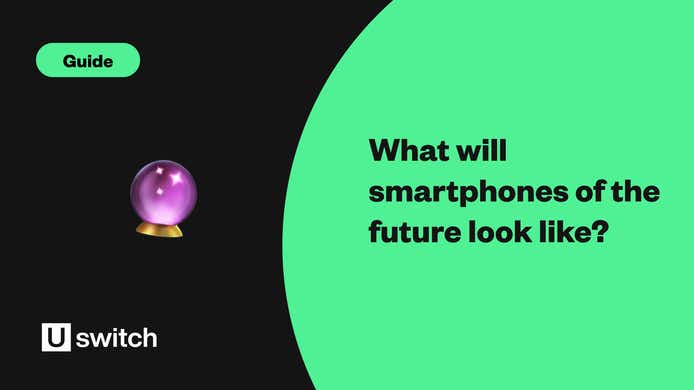 futuristic transparent mobile phone