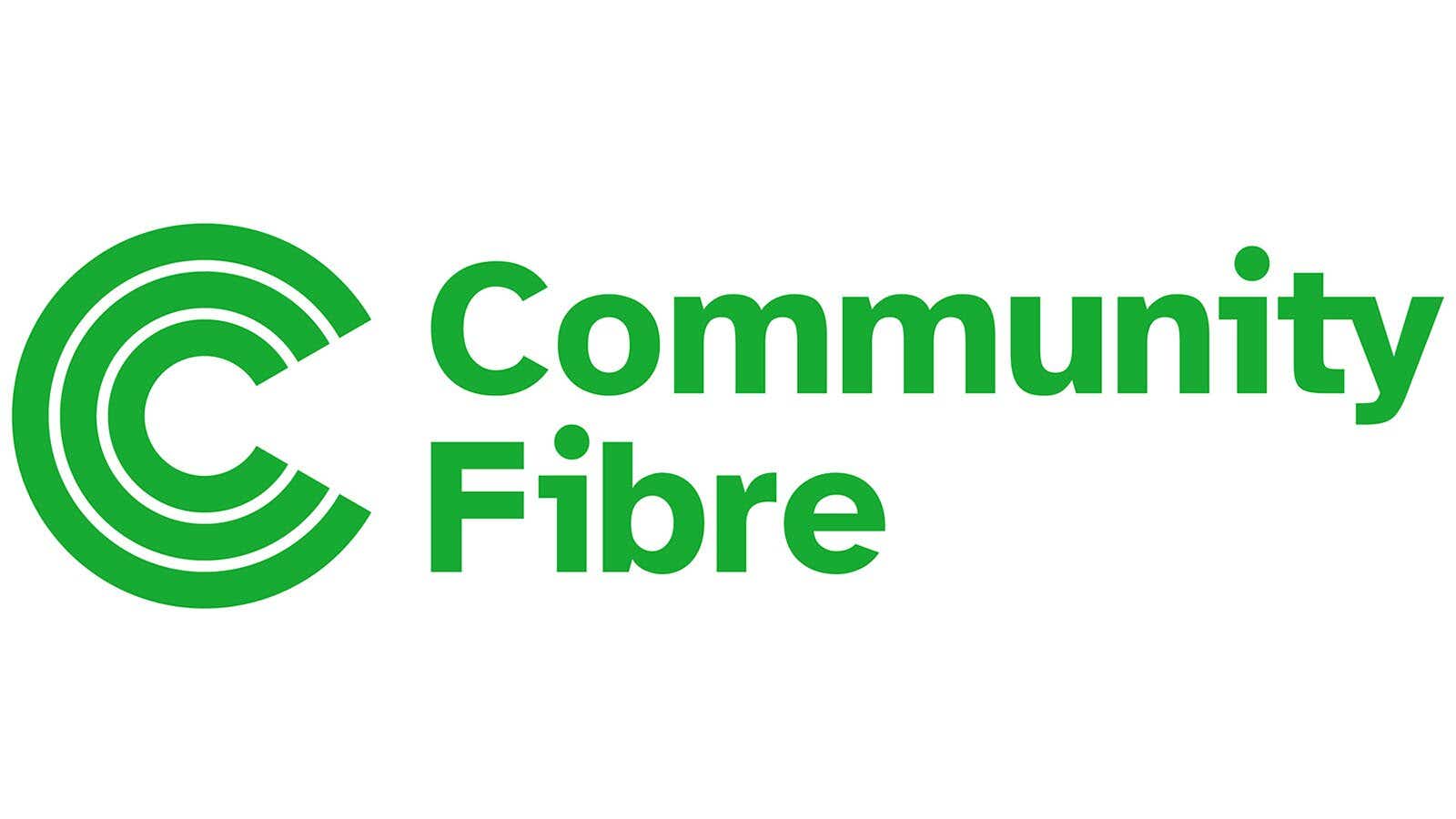 logo of uk full fibre broadband provider community fibre