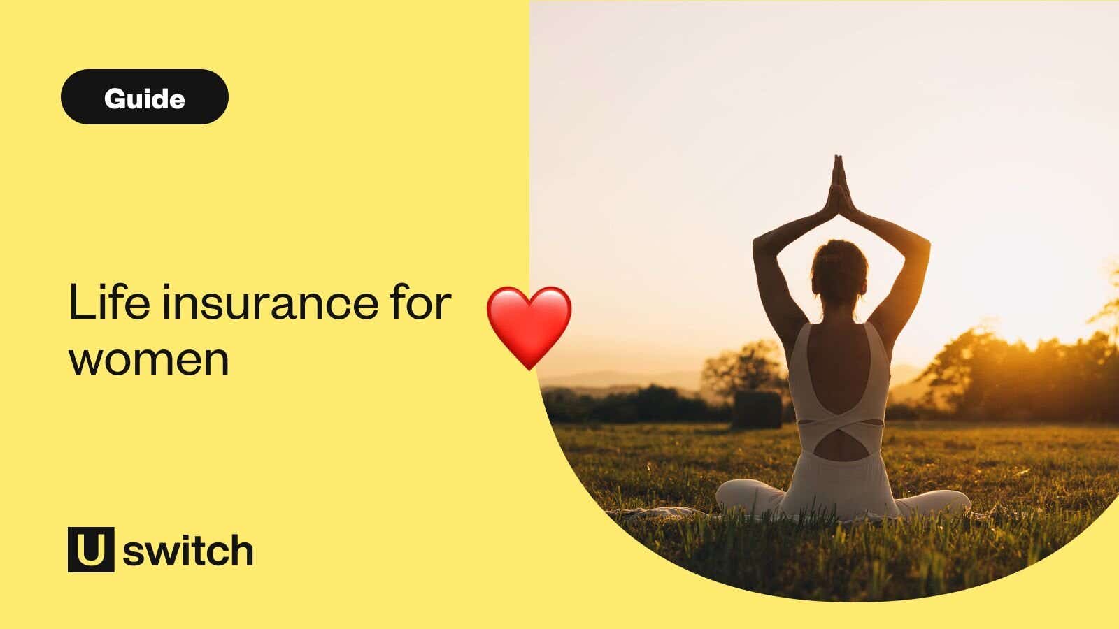A woman practising yoga in a field at sunset