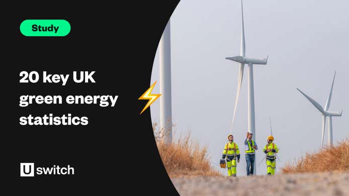 Feature image showing three engineers walking among wind turbines