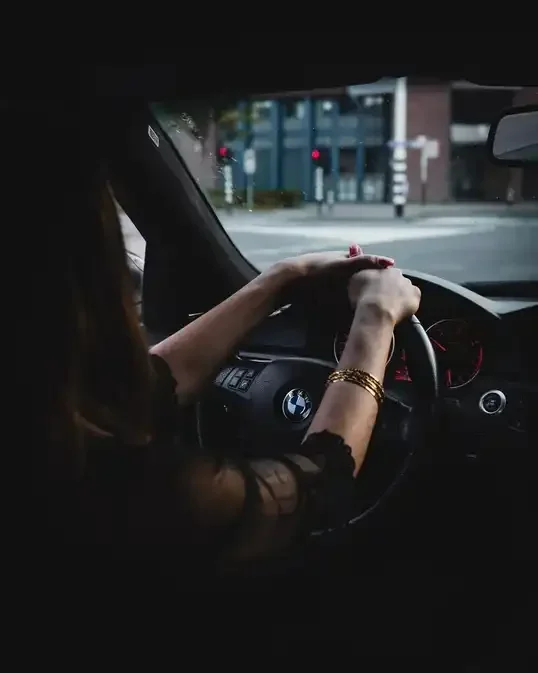 Woman driving