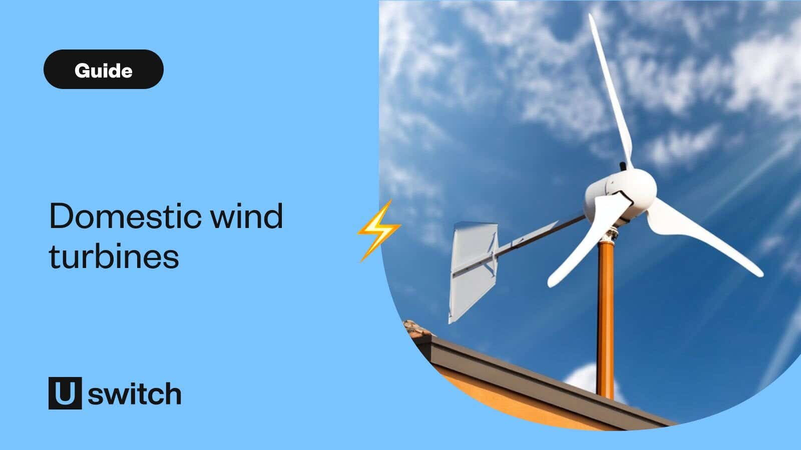 House with domestic wind turbine