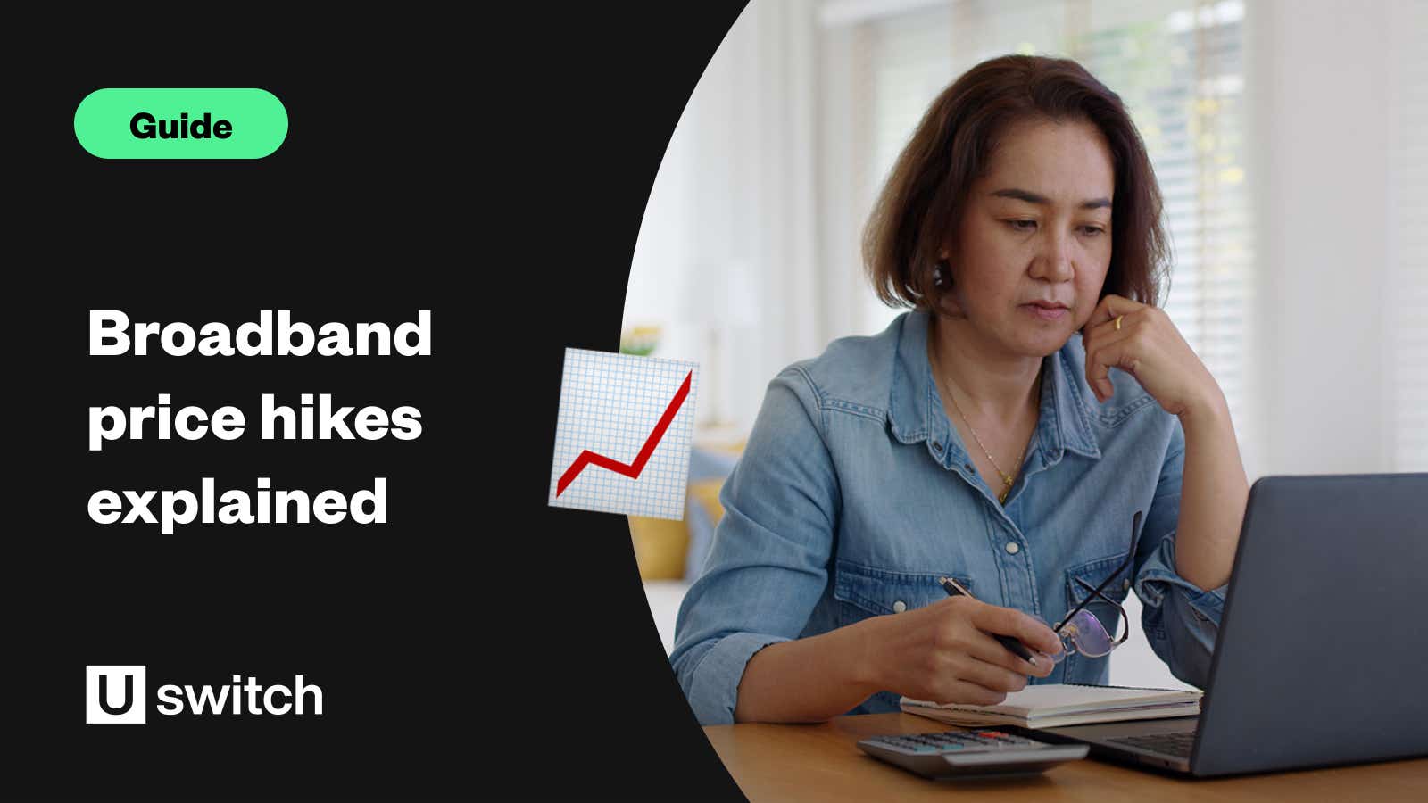 woman at home paying her bills looking concerned at her laptop