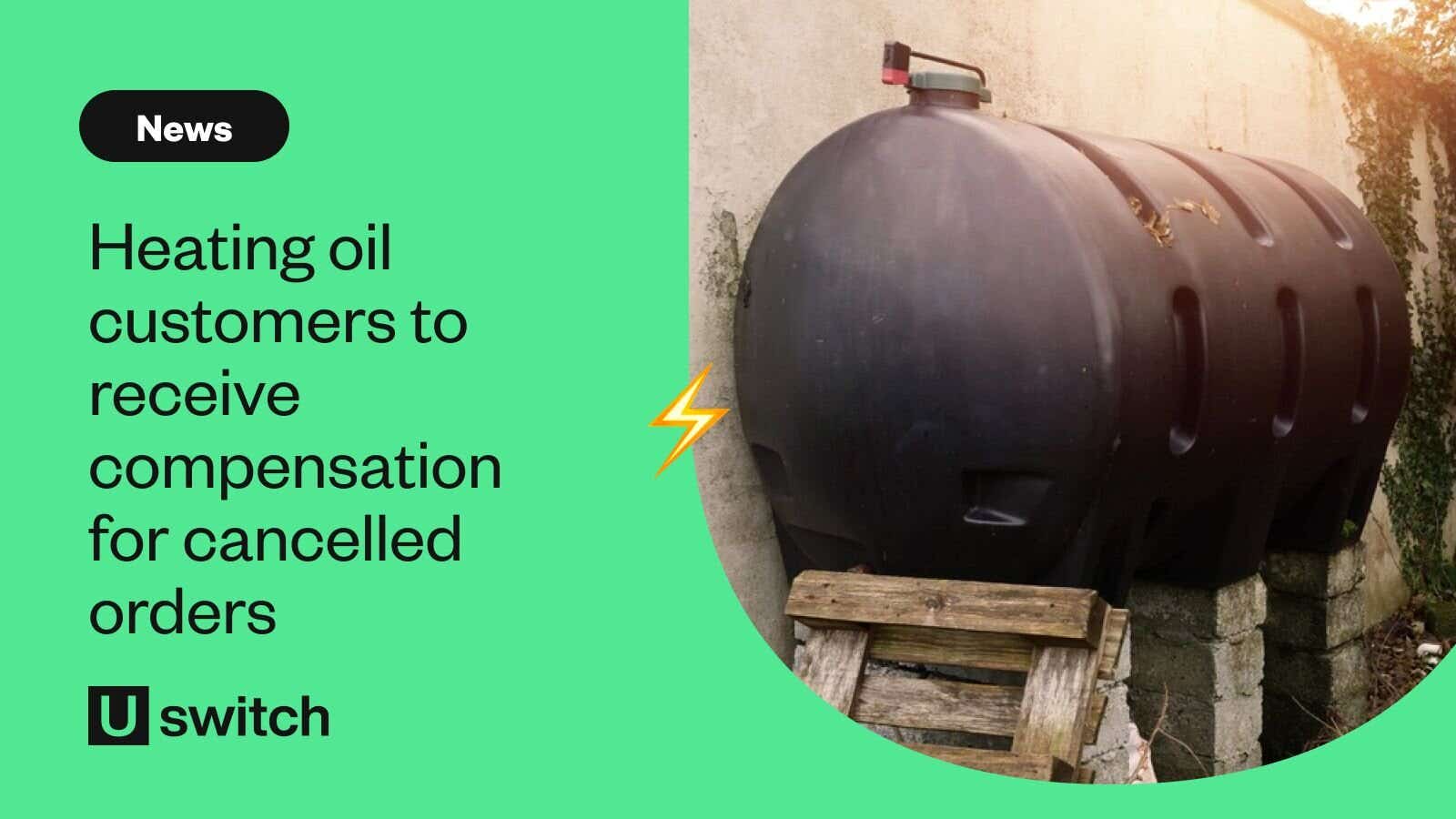 A heating oil tank