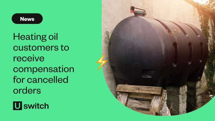 A heating oil tank
