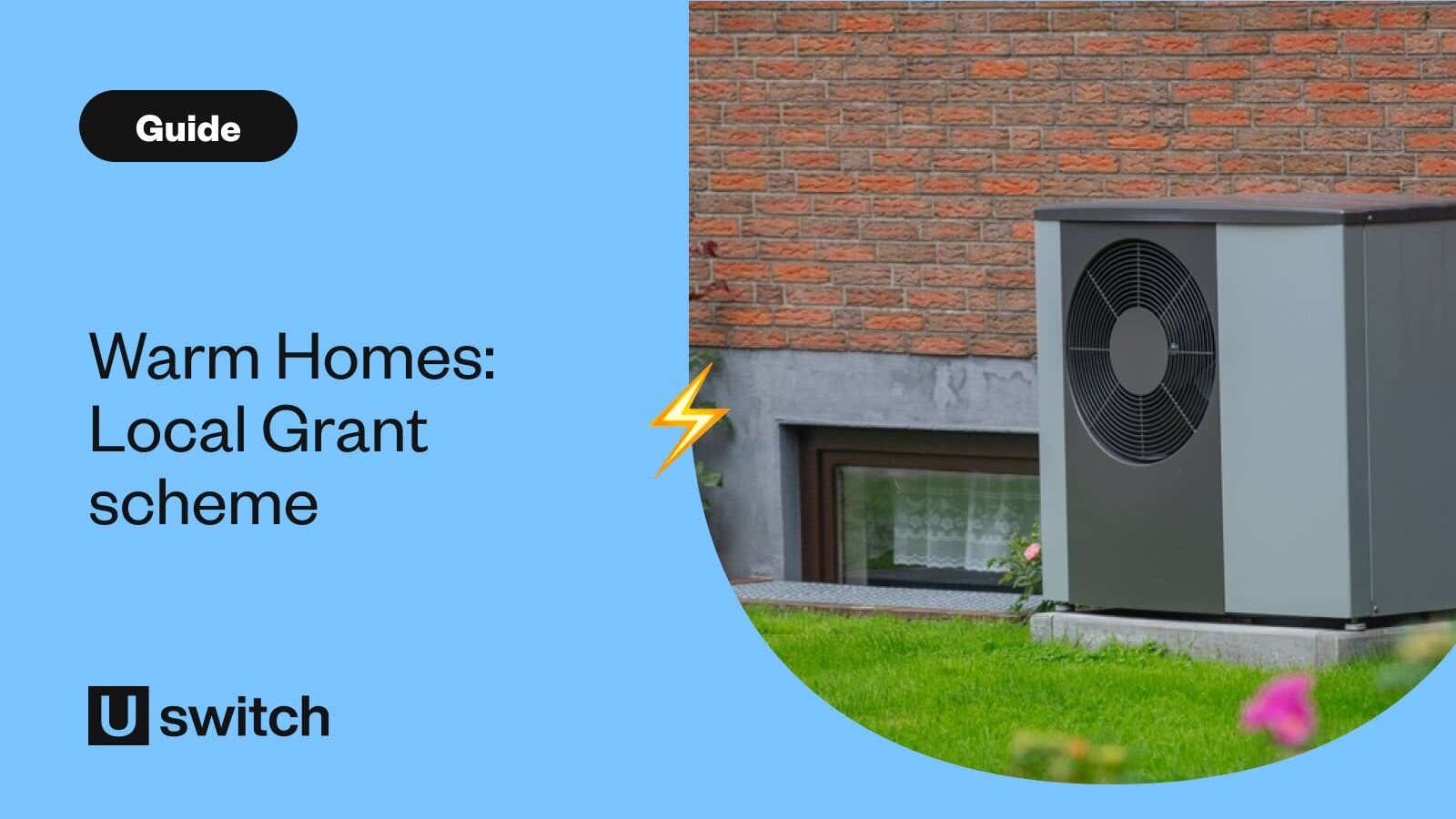 Heat pump outside home