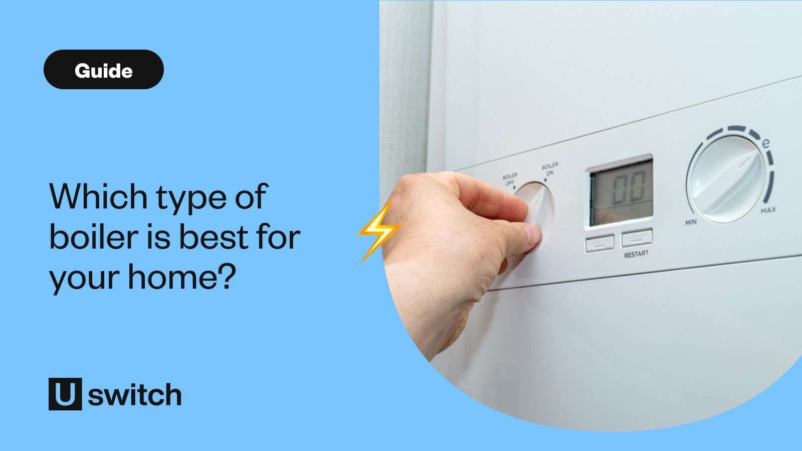 Person adjusting settings on boiler