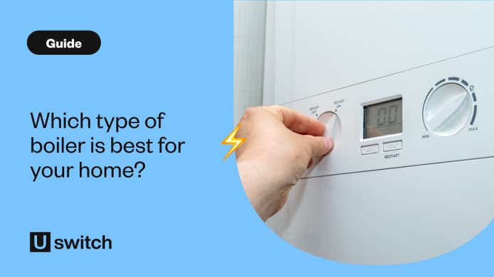 Person adjusting settings on boiler