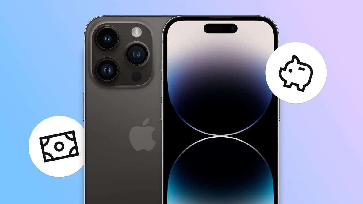 A phone with the Uswitch powered by Reboxed logo inside of it