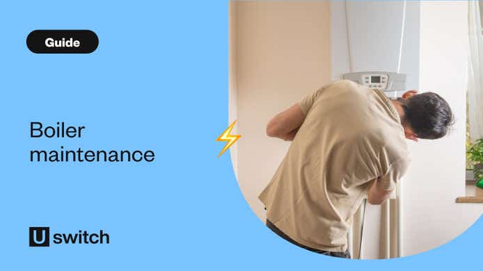 Man servicing a boiler