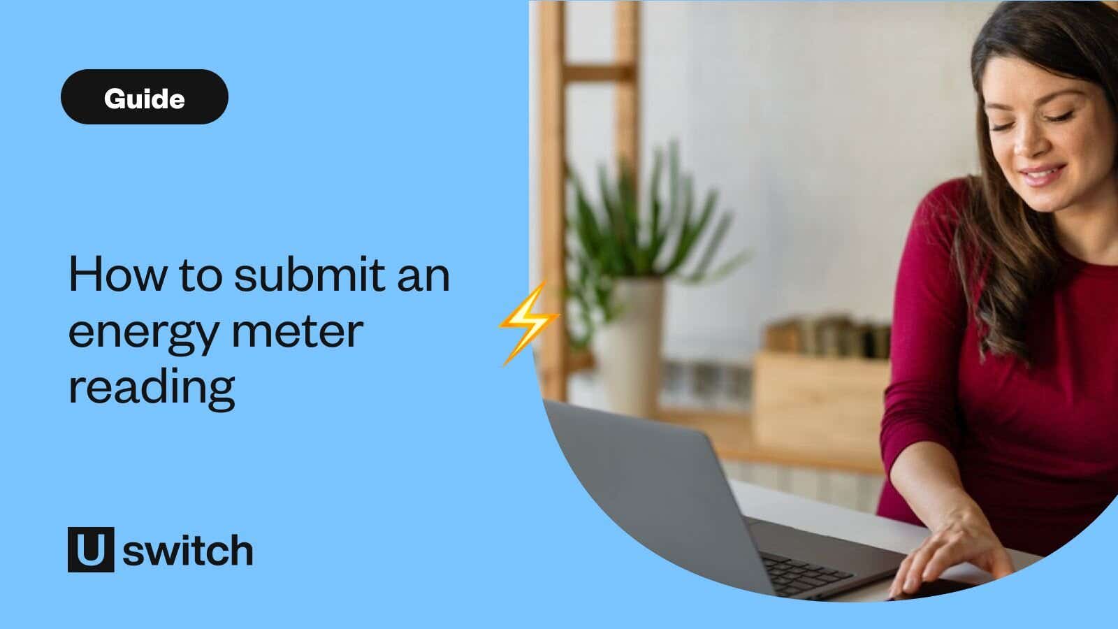 Woman submitting energy meter reading