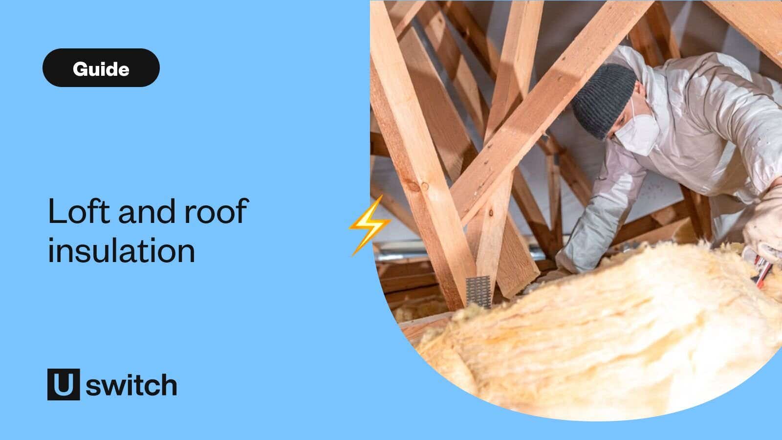 Man installing loft insulation