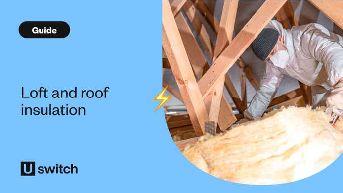 Man installing loft insulation