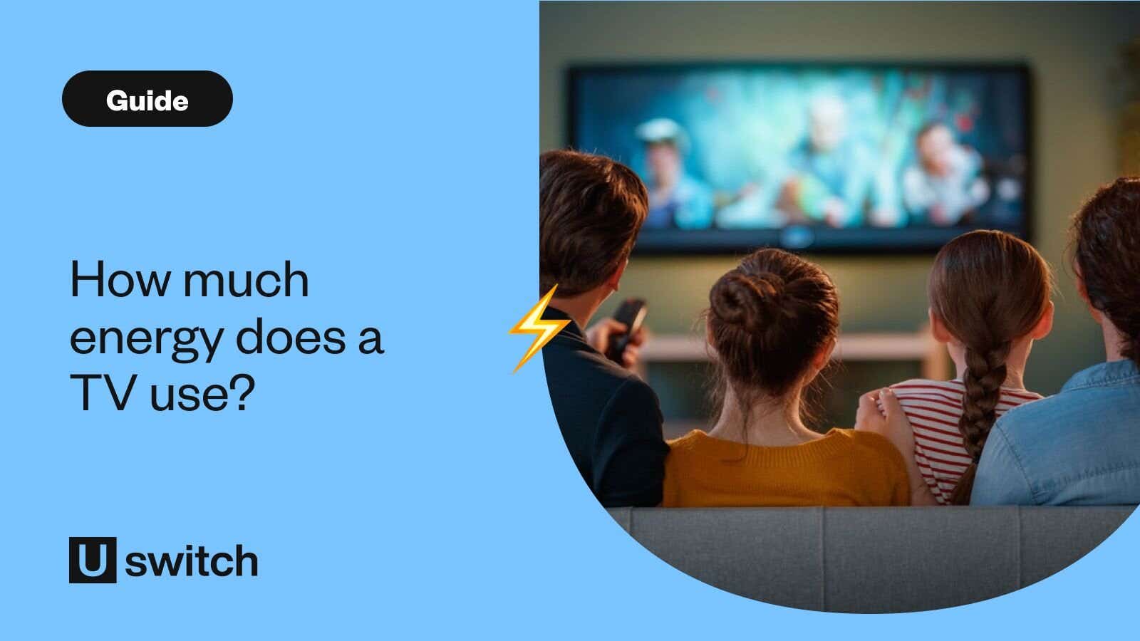 Family watching TV