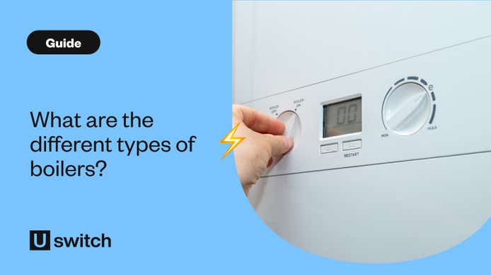 Person adjusting boiler setting