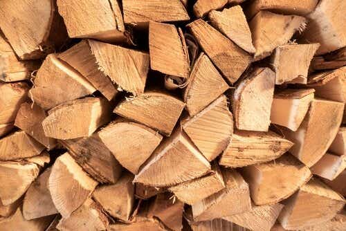 Wood ready to be burned for fuel