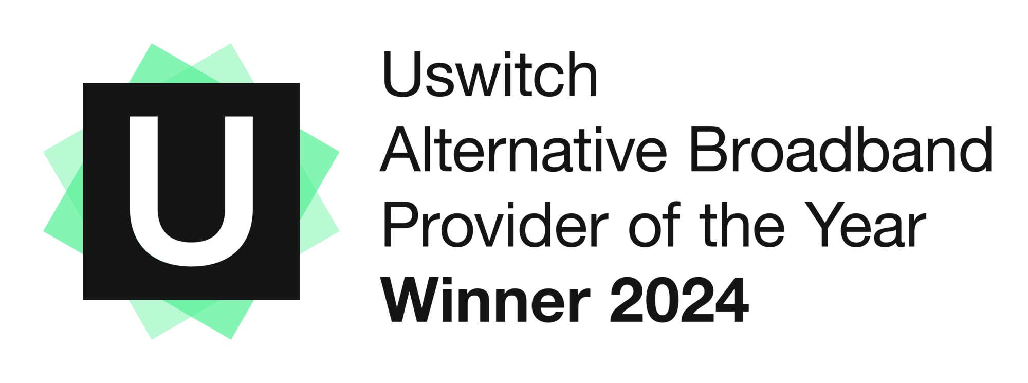 alternative broadband provider of the year uswitch telecoms awards logo