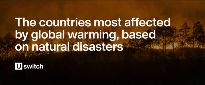 The countries most affected by global warming, based on natural disasters