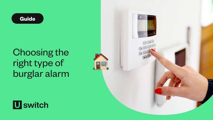 Burglar alarm fitted to wall