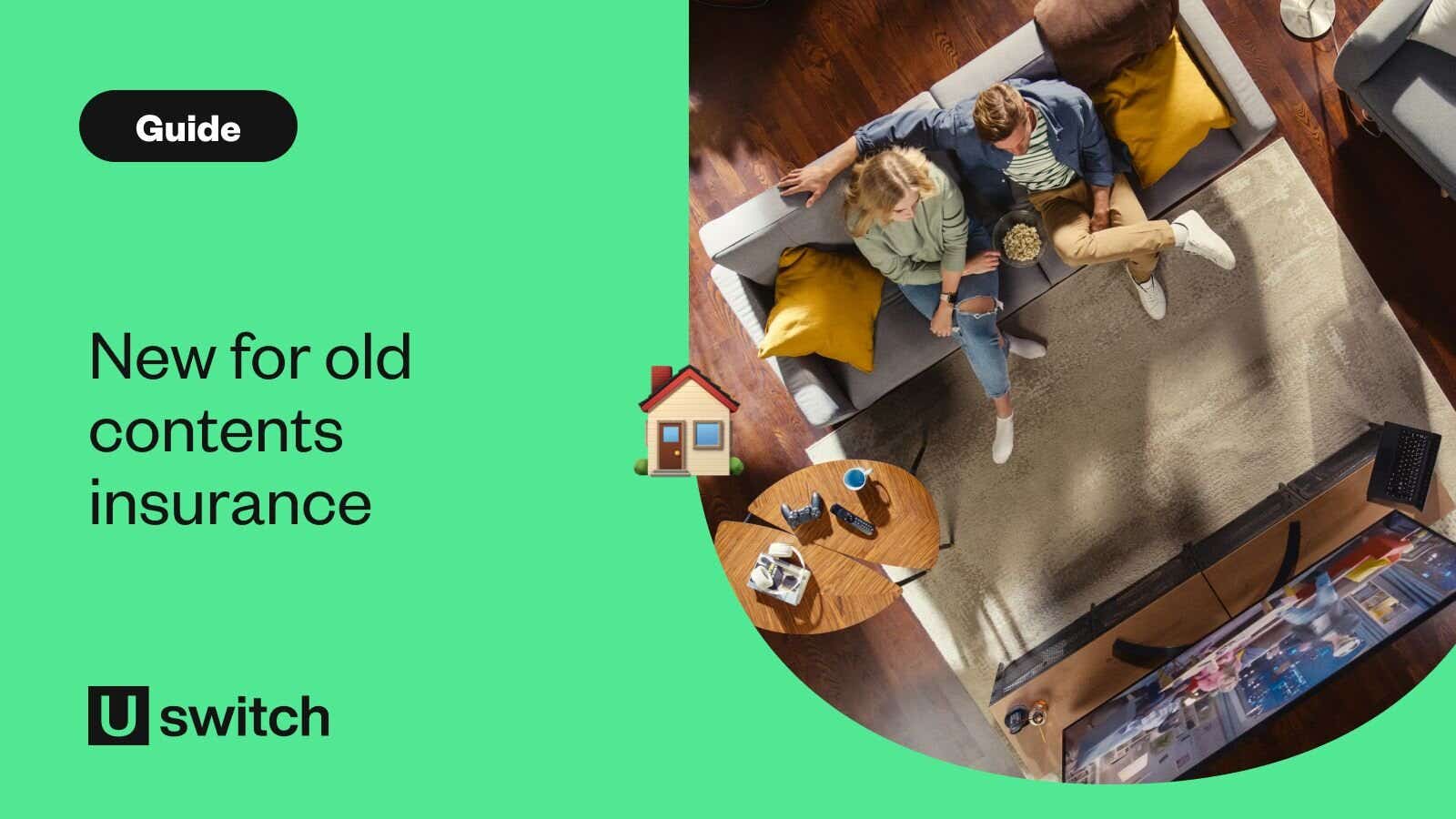 Couple watching TV in home