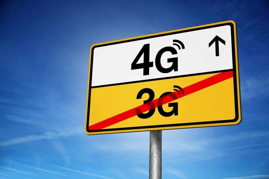 signpost showing 4g and 3g