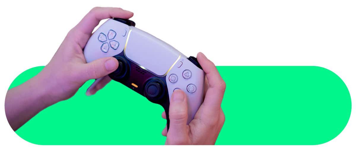 An image of a person handling a game controller.