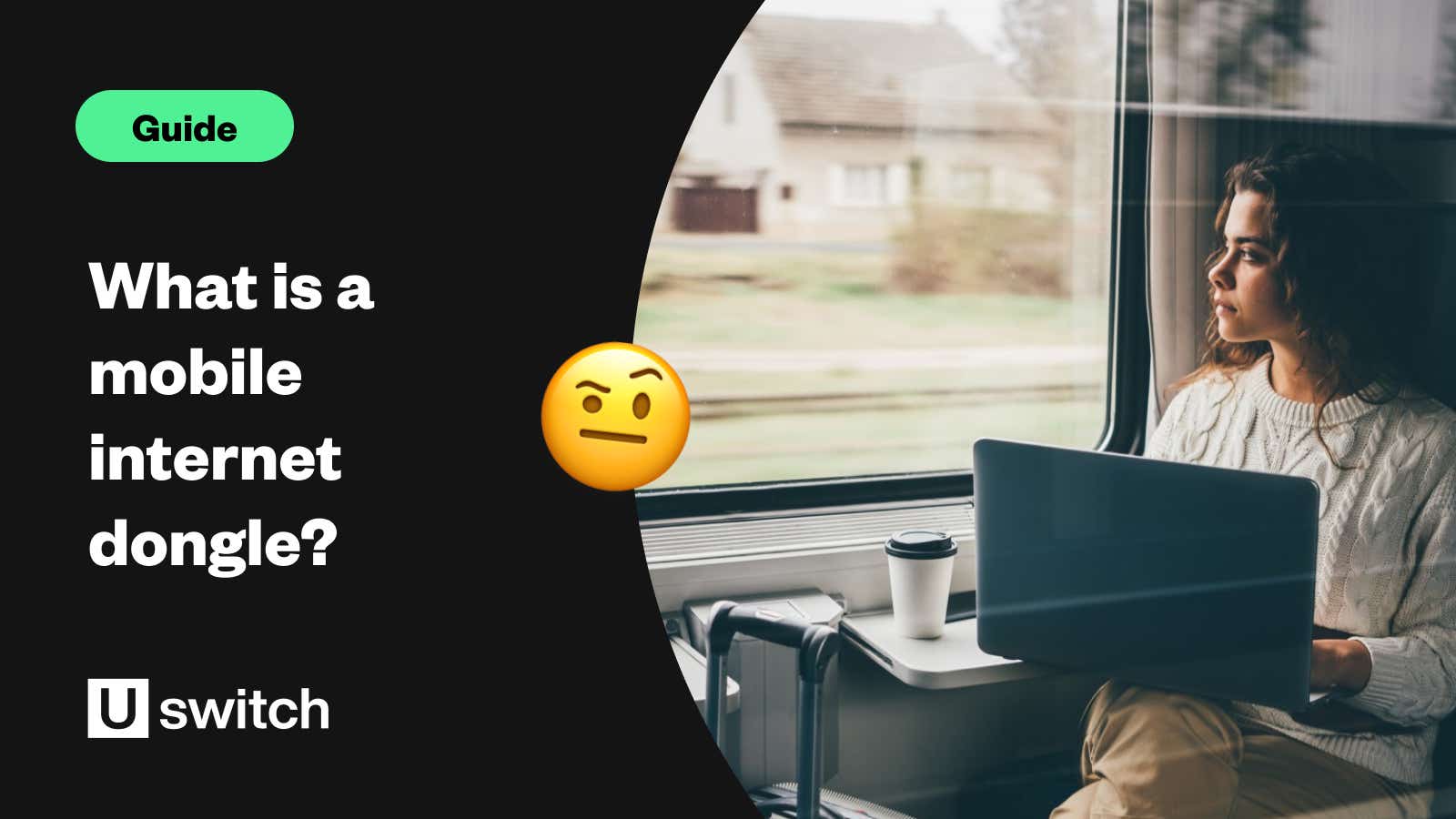 woman working with laptop on the train