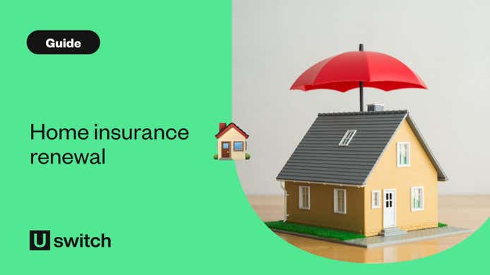Model house with an umbrella over the top