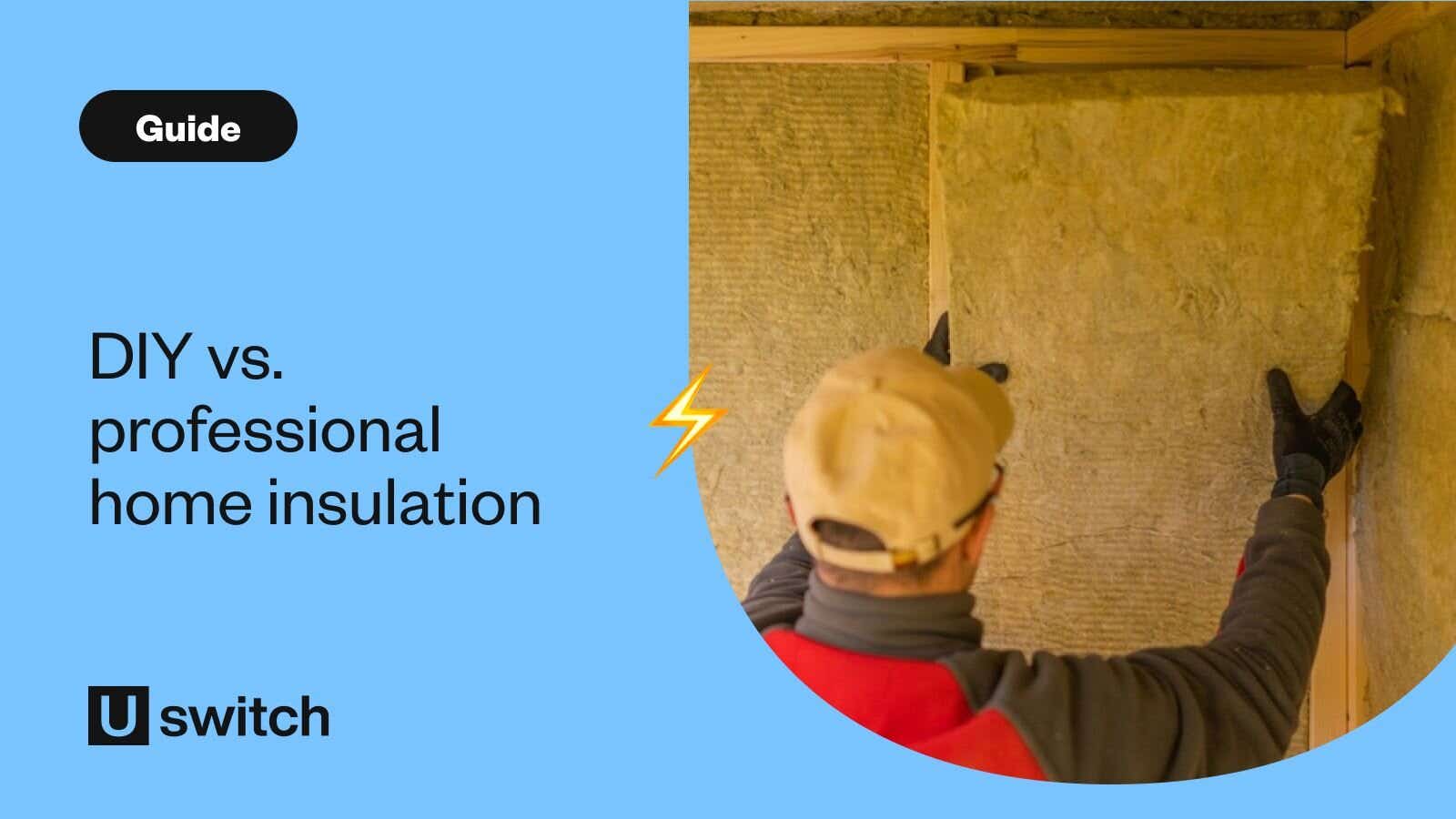 Professional installer fitting home insulation in walls