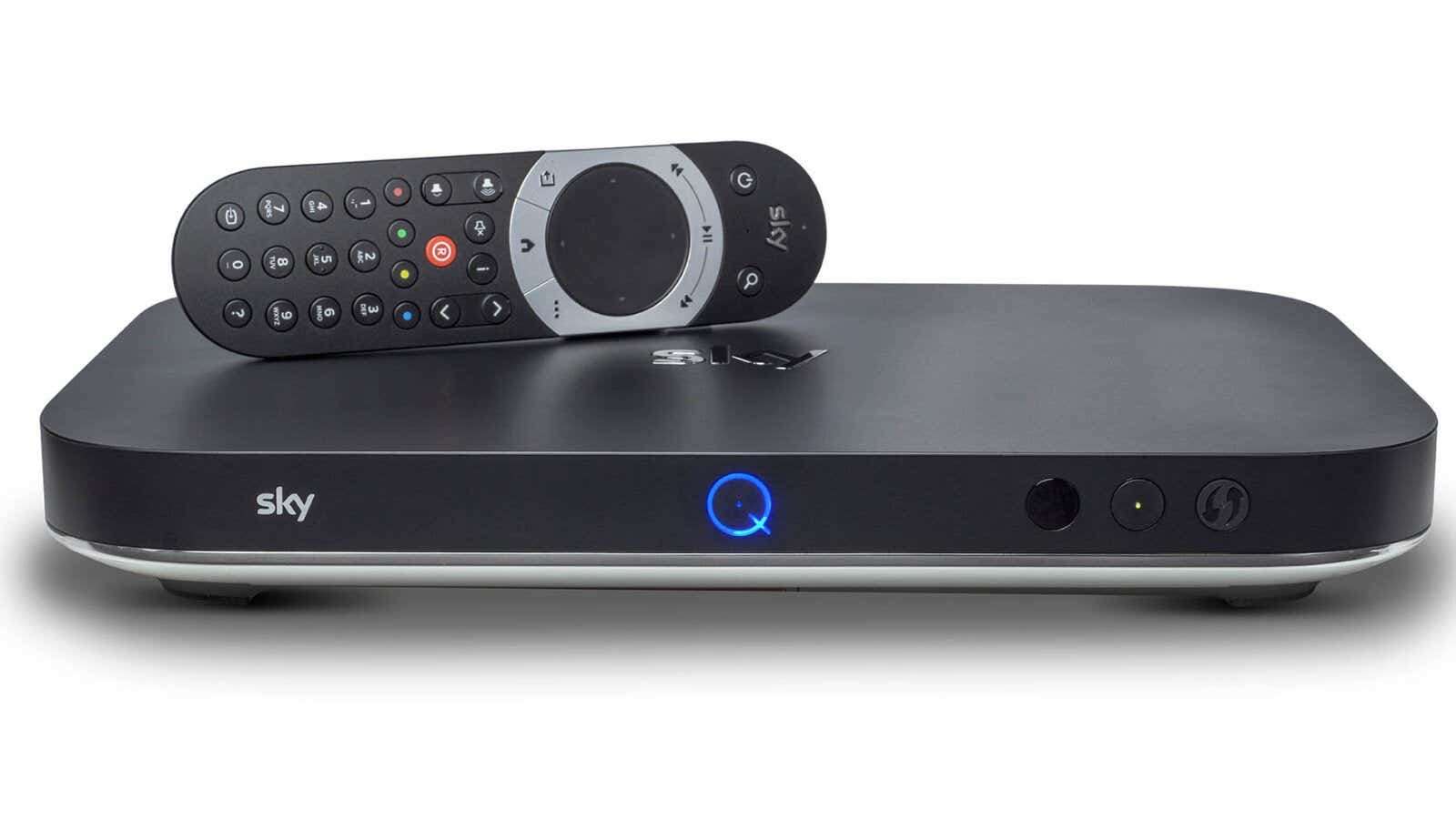 sky q set-top box