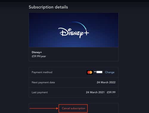 How to cancel Disney+