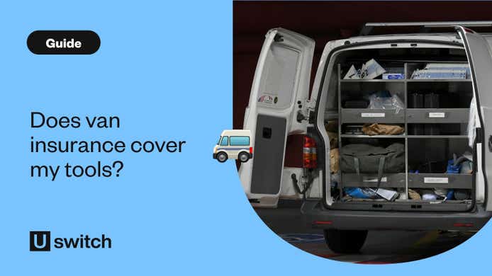 Tools in the back of a van