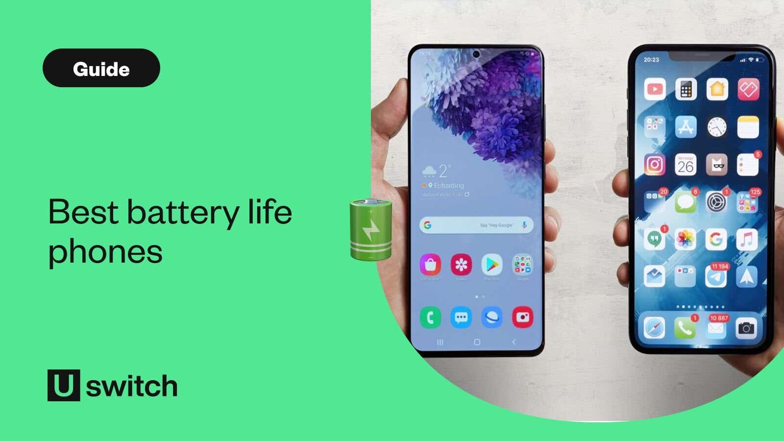 Woman charging smartphone