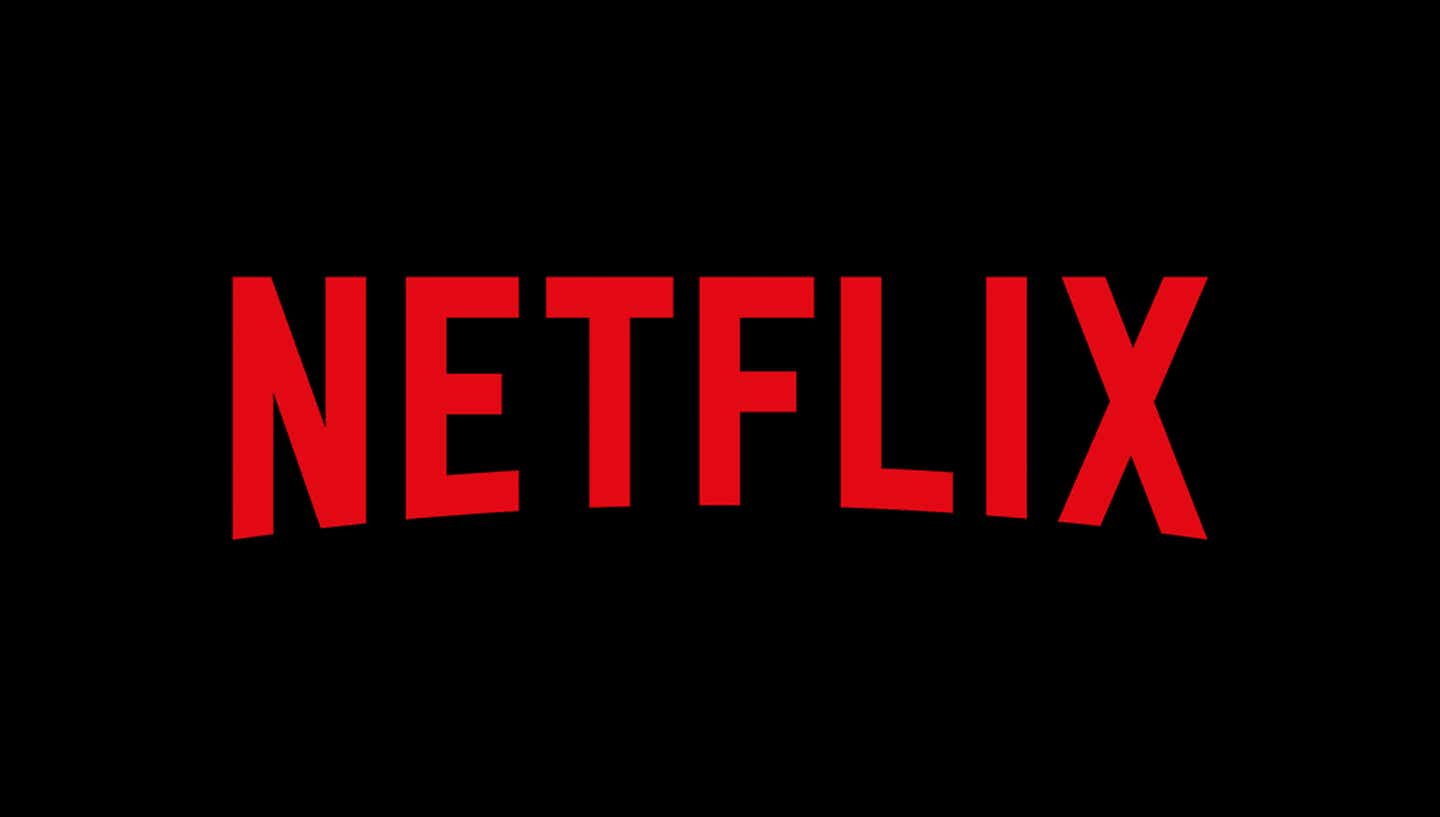 netflix logo on a black background