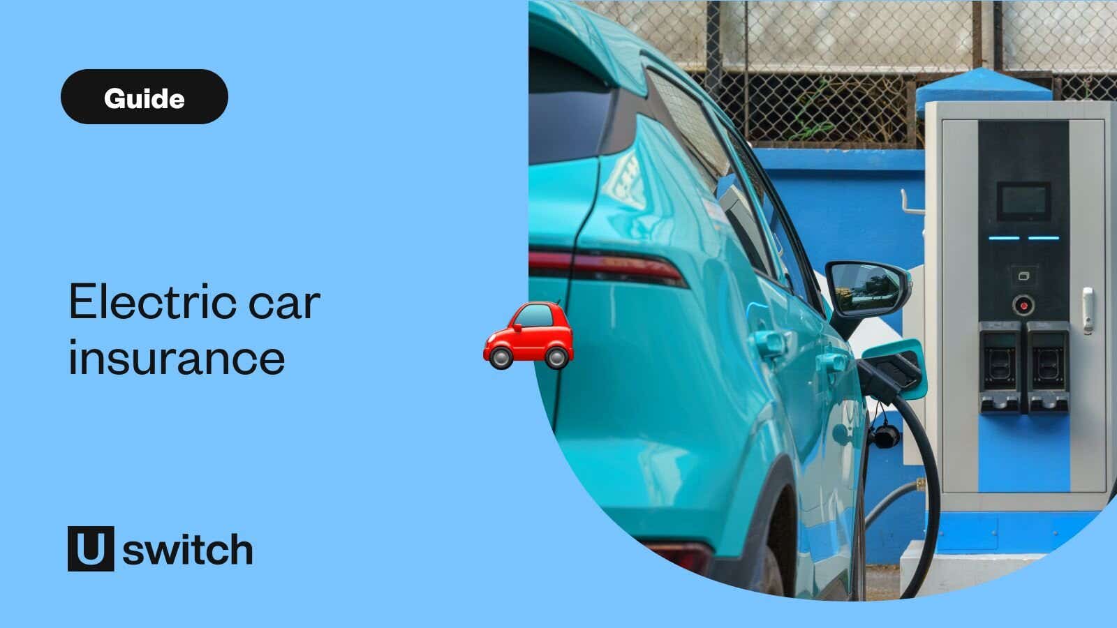 Electric car being charged