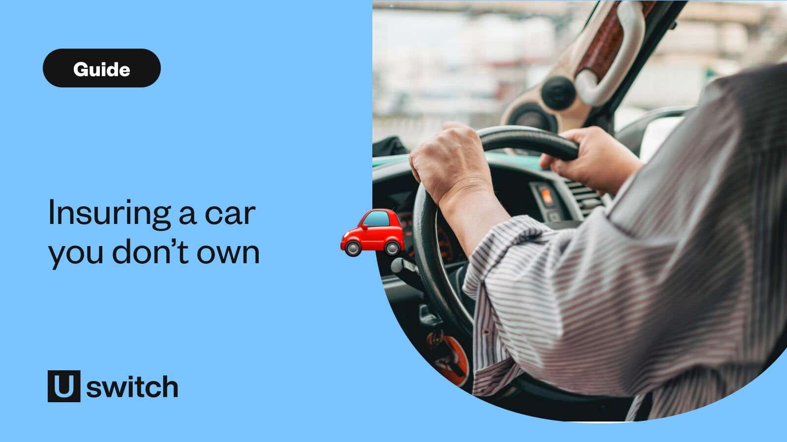 a man driving with their hands on the steering wheel