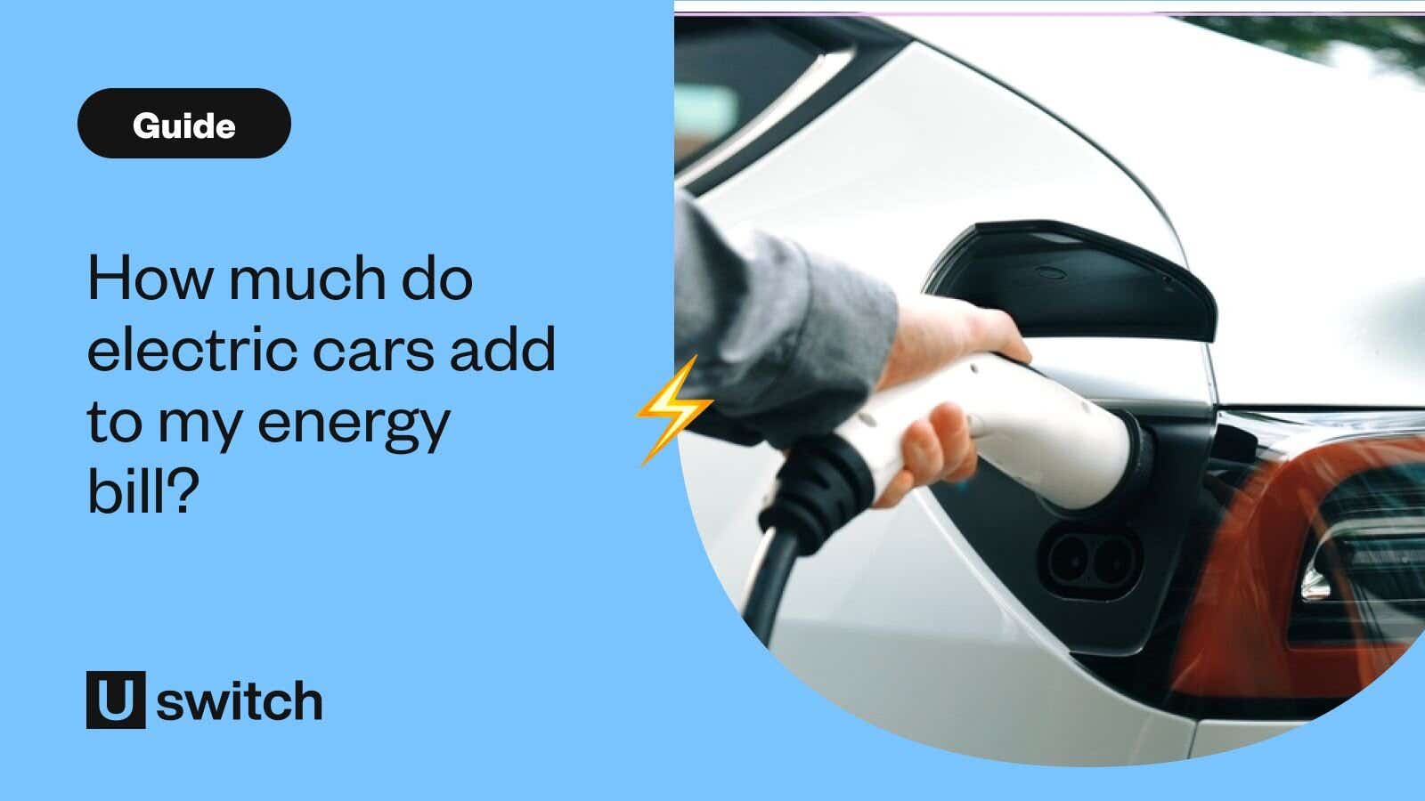 Person charging electric car at home