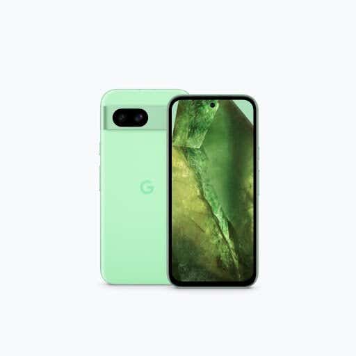 Google Pixel 8a front and back